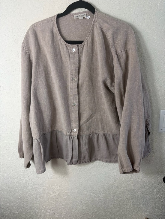 Free People Tops - Old Friends Free People Linen Tunic Blouse Sz L